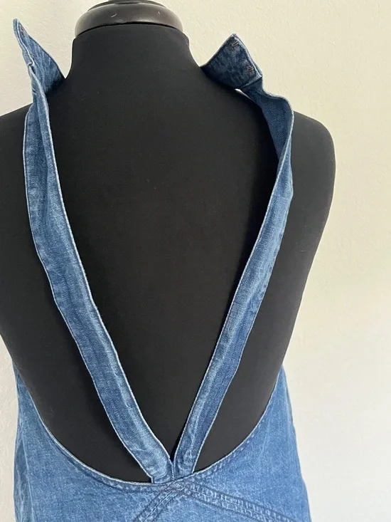 Free People Denim Halter Swing Dress - Picture 10 of 16